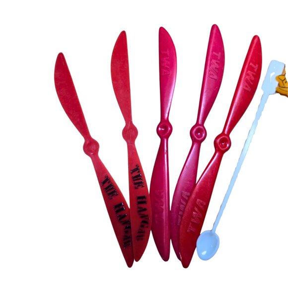 Vintage Airline Swizzle Sticks Stirrer Sticks TWA, AA, DELTA Set Of 8 - Picture 3 of 3